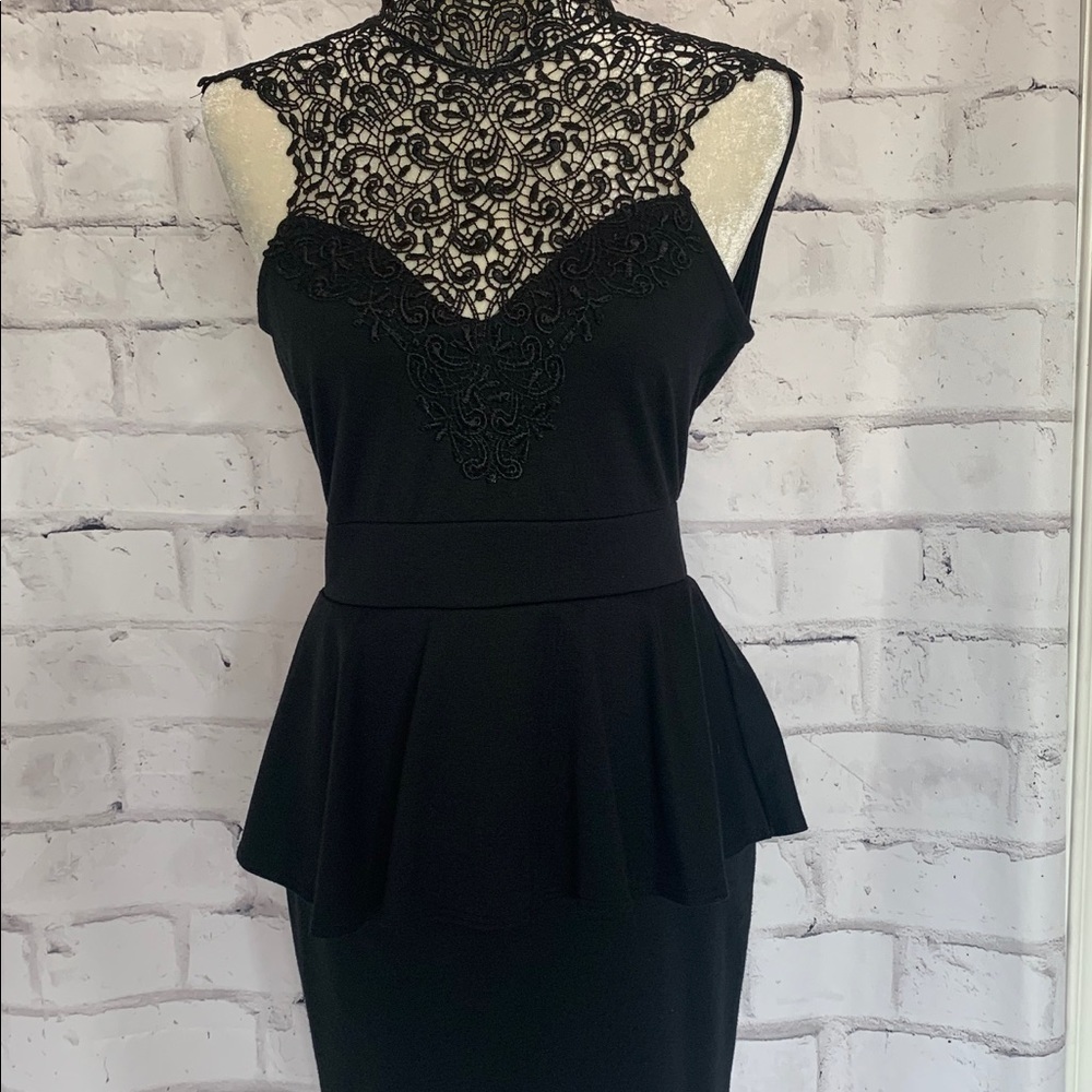 Bar III Front Row Peplum Dress